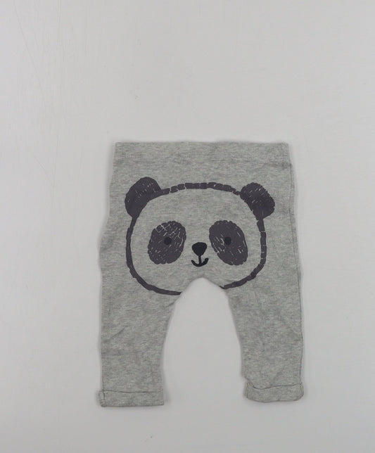 F&F  Boys Grey   Jogger Trousers Size 3-6 Months