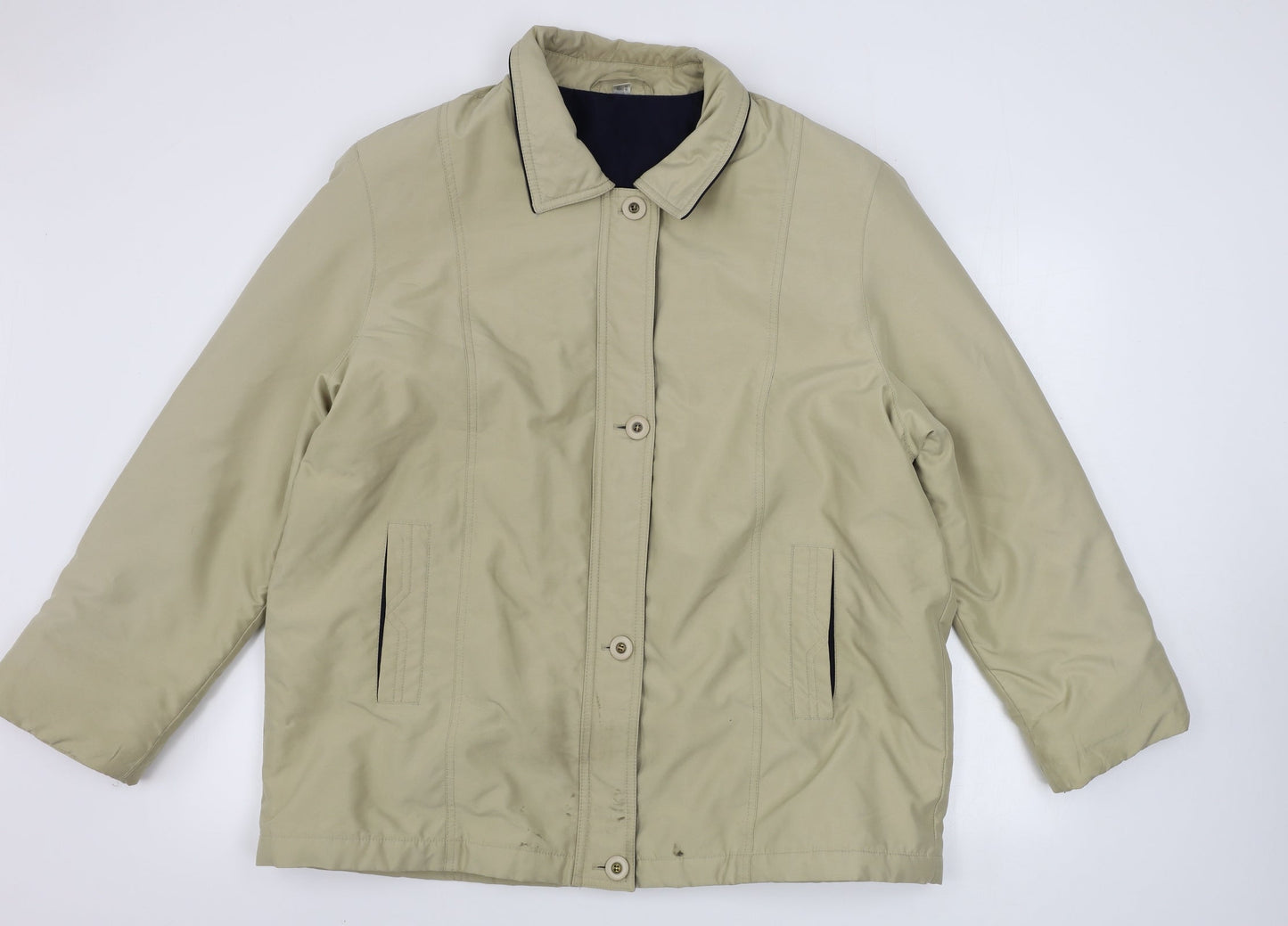 Preworn  Womens Beige   Jacket Coat Size 20