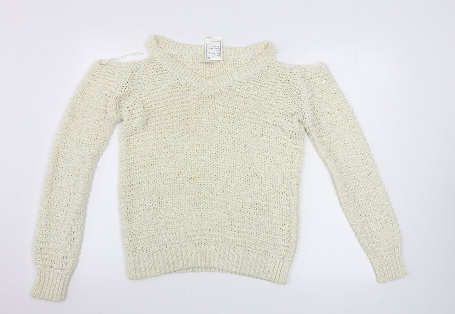 Papaya  Womens Ivory   Pullover Jumper Size L