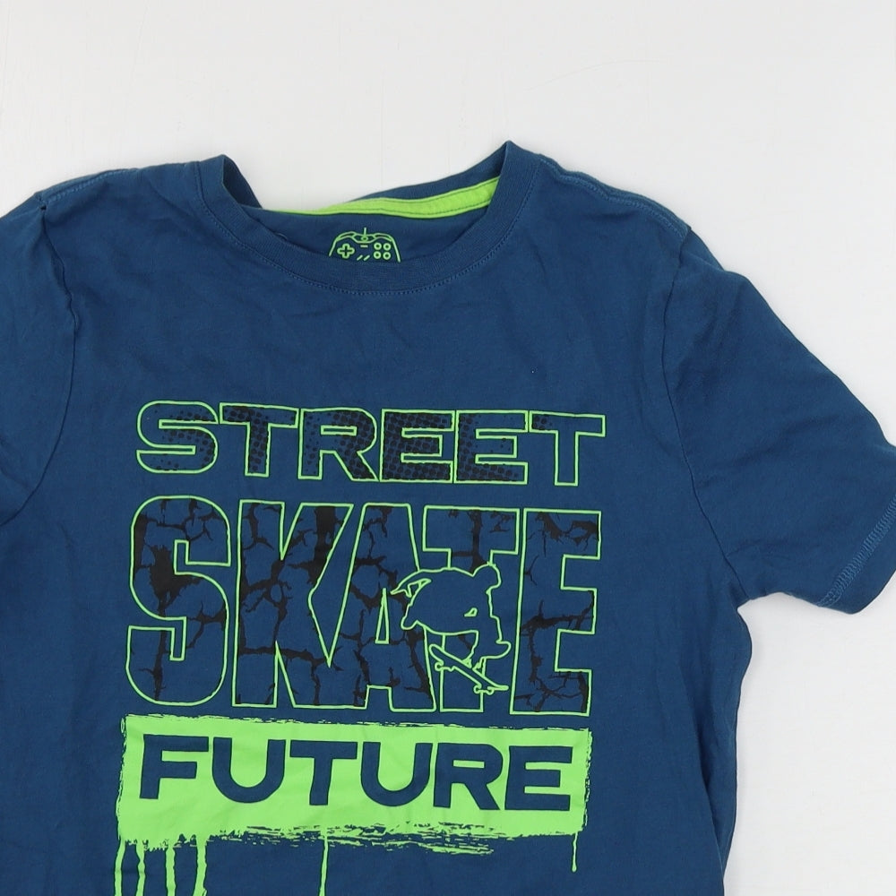 F&F  Boys Blue   Basic T-Shirt Size 6-7 Years