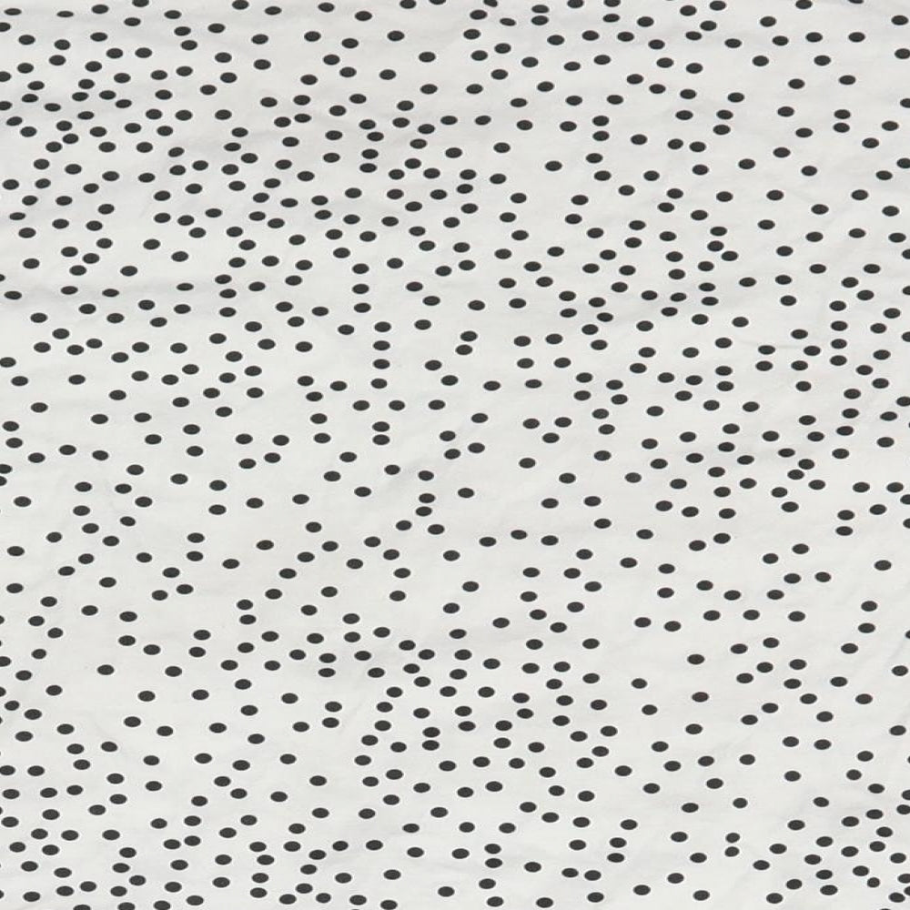 New Look Womens White Polka Dot  Basic T-Shirt Size S