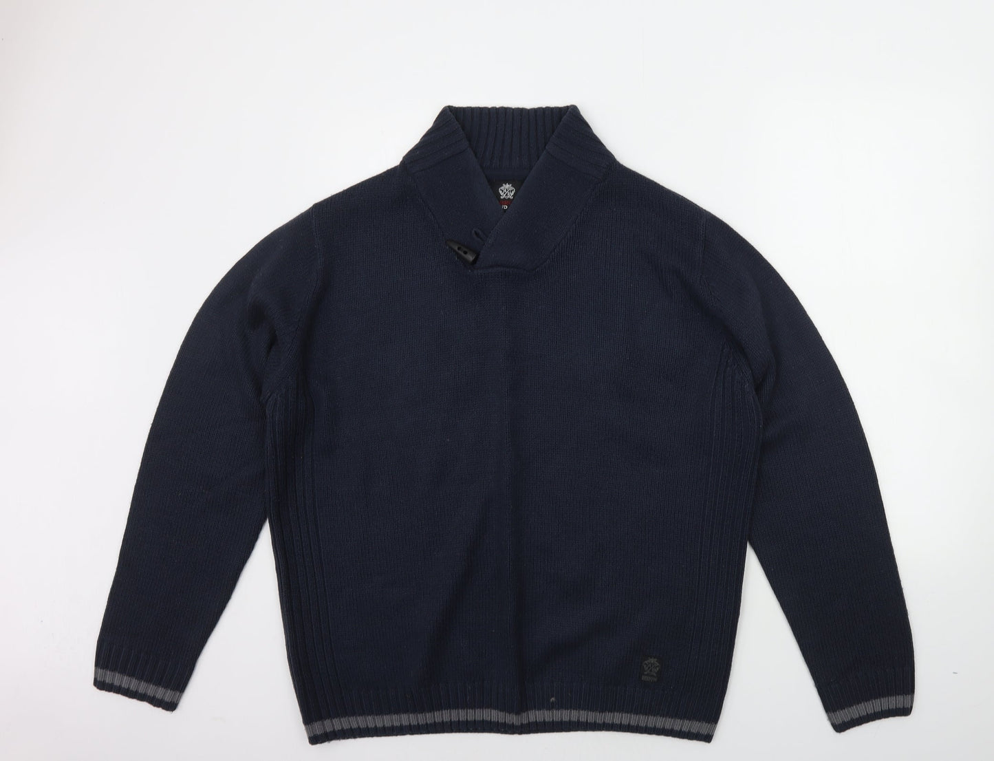 Ambrose Mens Blue   Pullover Jumper Size XL