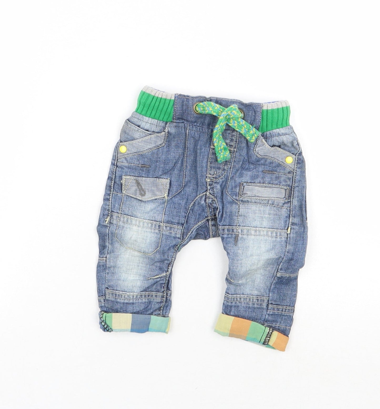 NEXT Boys Blue   Cargo Jeans Size 3-6 Months