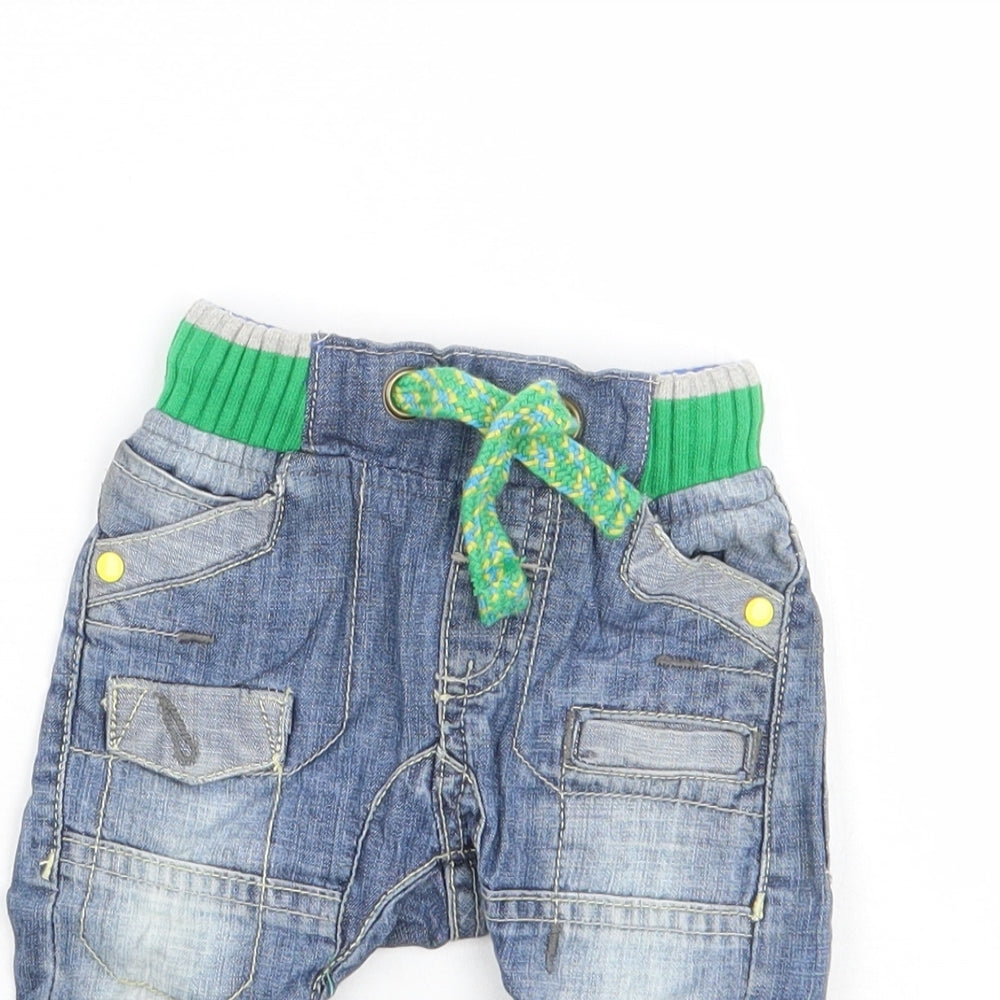 NEXT Boys Blue   Cargo Jeans Size 3-6 Months