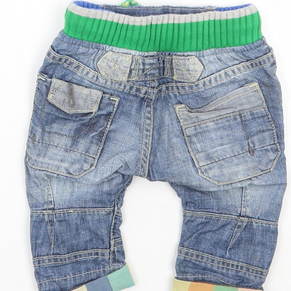 NEXT Boys Blue   Cargo Jeans Size 3-6 Months