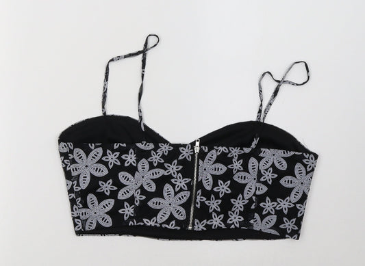 Boohoo Womens Black   Cropped Tank Size 12