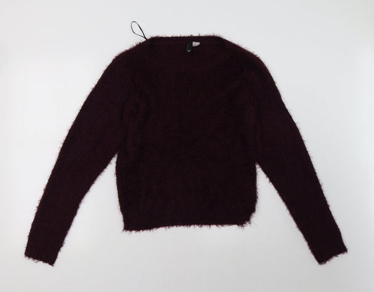 H&M Womens Purple   Pullover Sweatshirt Size M