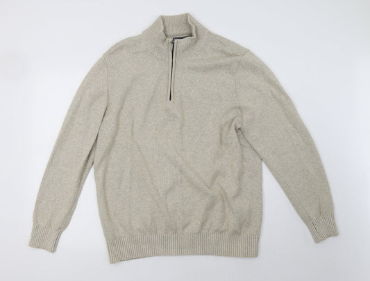Debenhams Mens Beige   Pullover Sweatshirt Size L