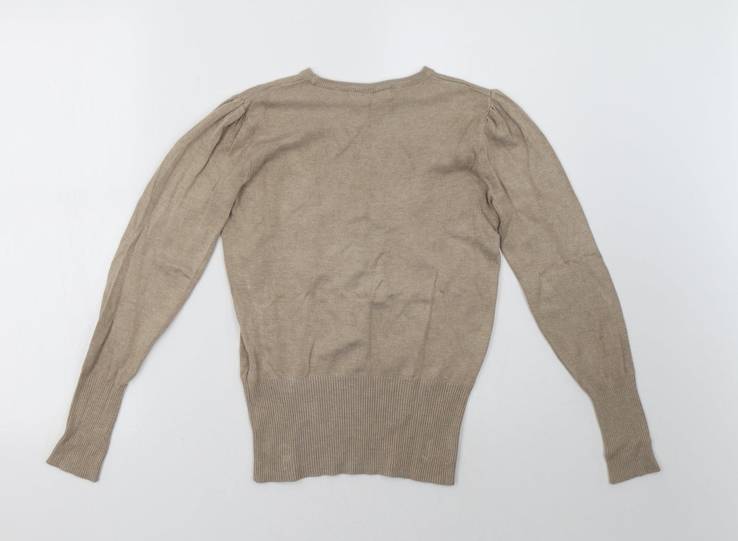 Marks and Spencer Womens Beige   Pullover Sweatshirt Size 6