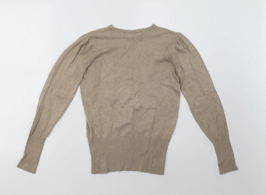 Marks and Spencer Womens Beige   Pullover Sweatshirt Size 6