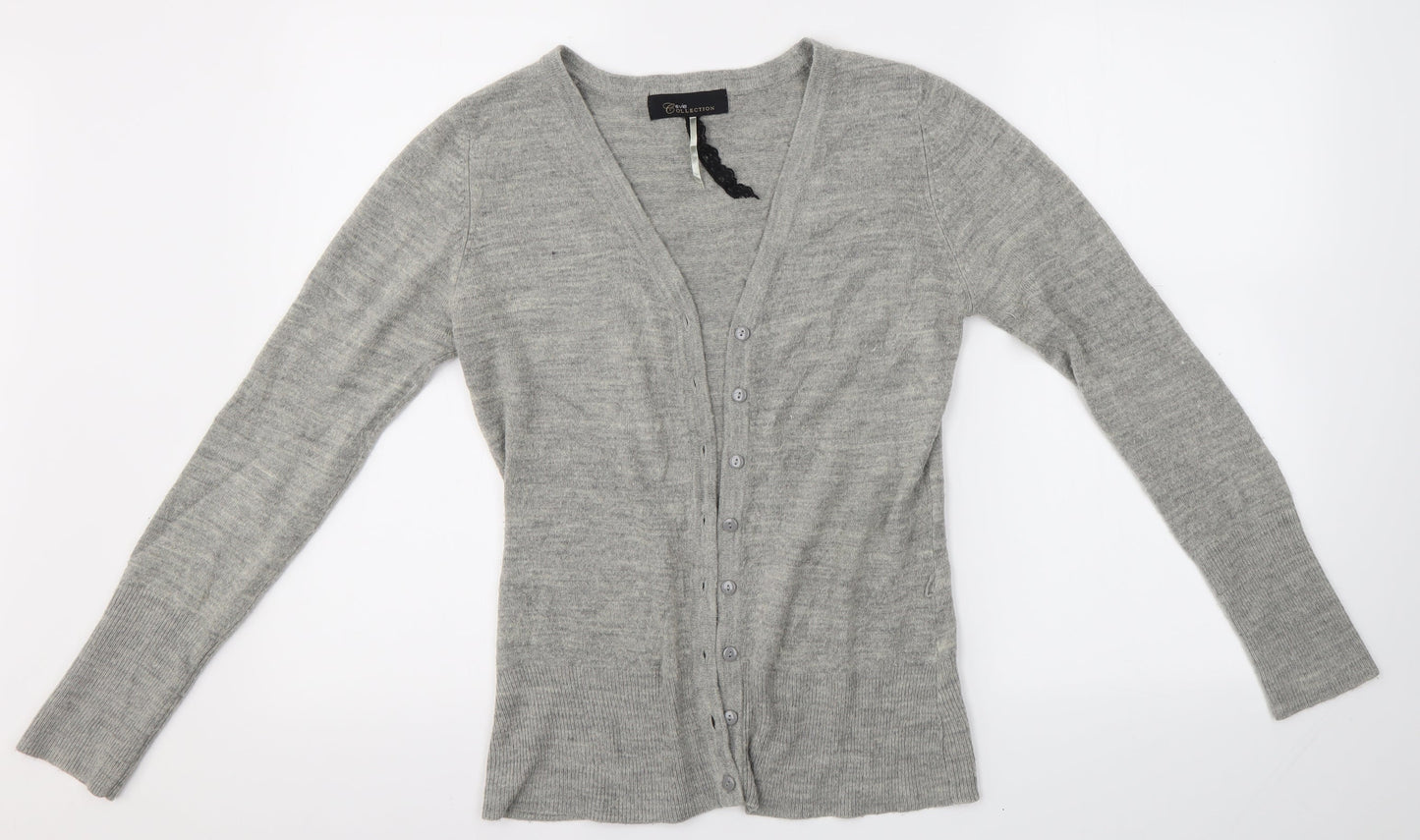Evie Womens Grey   Cardigan Jumper Size 10