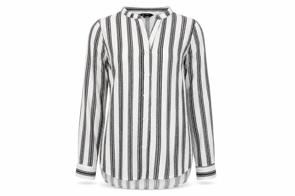 New Look Womens Multicoloured Striped  Basic Button-Up Size 12