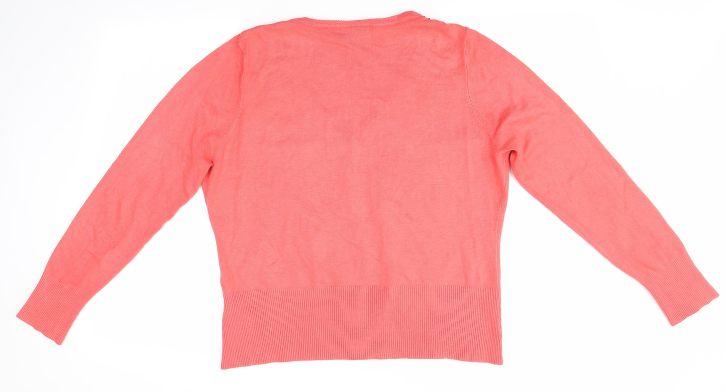 Wallis Womens Pink   Cardigan Jumper Size L