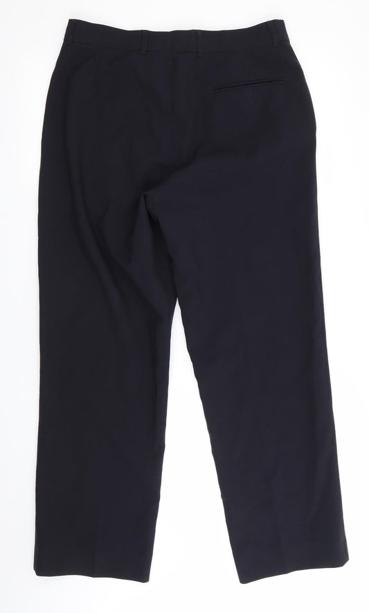 Dunnes Mens Blue   Trousers  Size 32 in L28 in