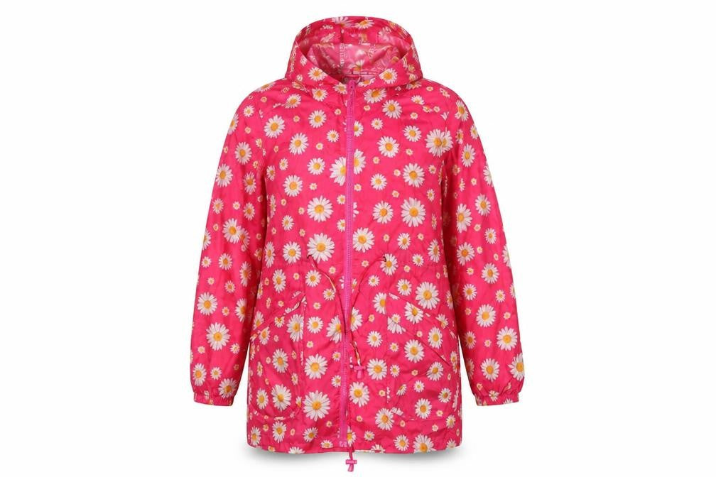 harvey & Jones Womens Pink Floral  Rain Coat Coat Size 12
