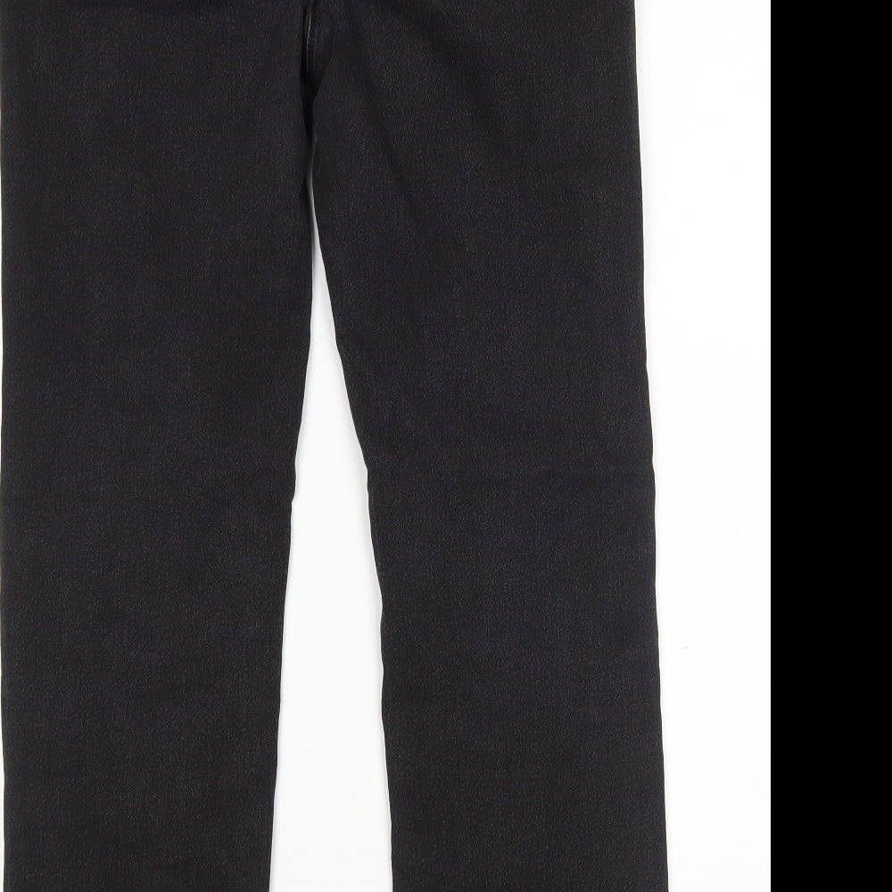 Prewron Womens Black   Straight Jeans Size 12 L28 in