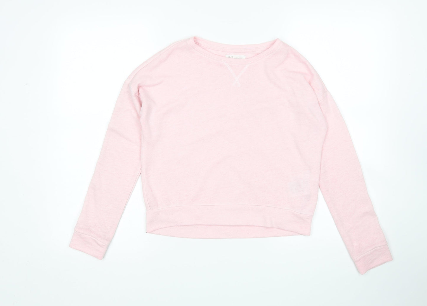 H&M Girls Pink   Pullover Sweatshirt Size 11-12 Years