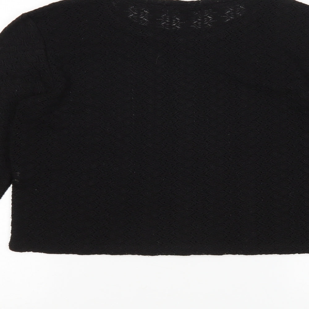 Zara Womens Black   Pullover Jumper Size M