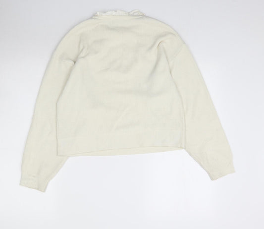 ASOS Womens Ivory  Knit Pullover Jumper Size 6