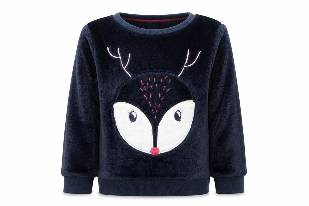 Little Kids Girls Blue Geometric  Top Pyjama Top Size 6-7 Years