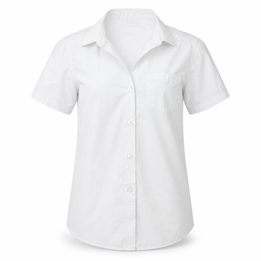 Lily & Dan Girls White   Basic Button-Up Size 9-10 Years