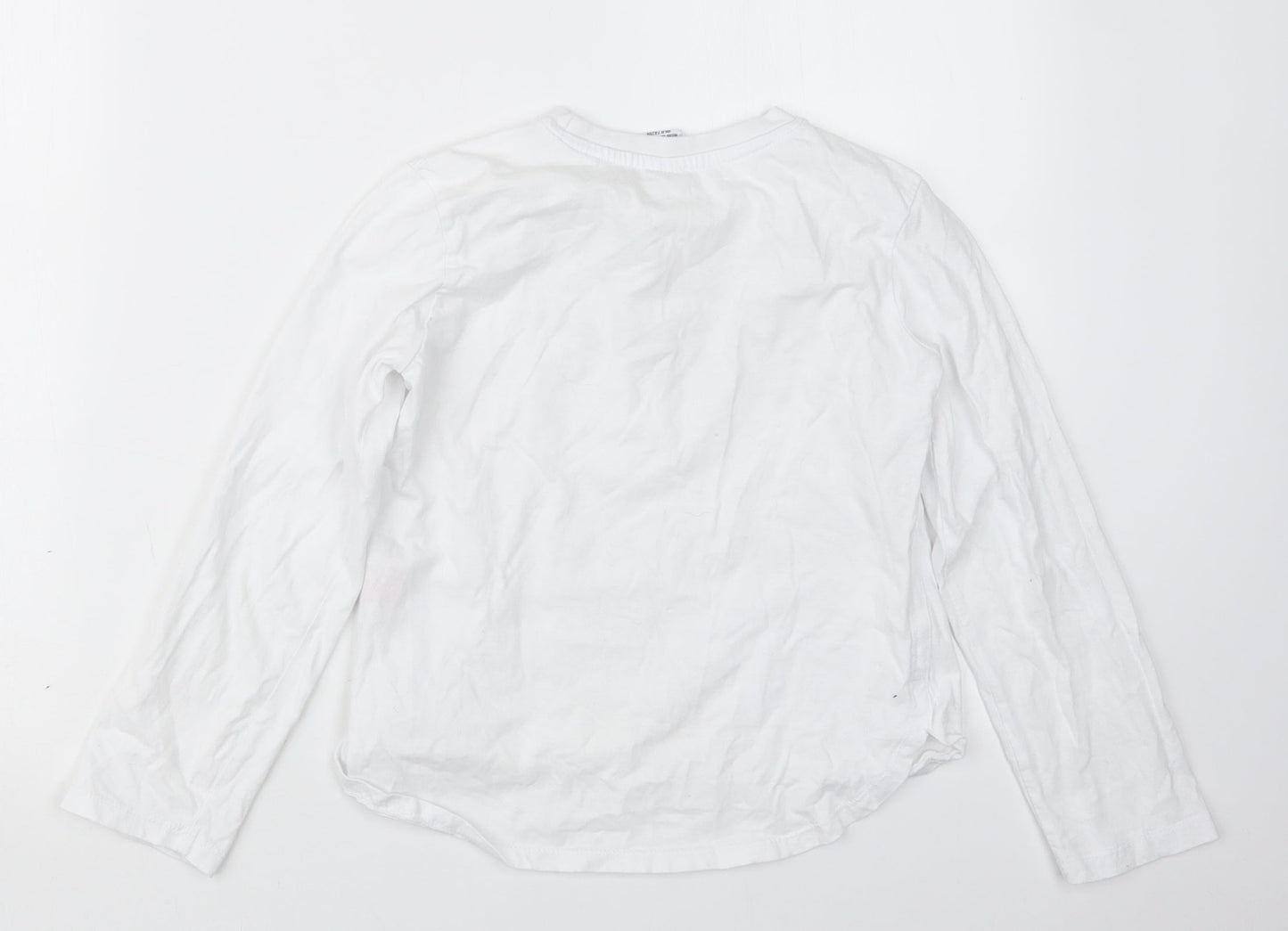 Reebok Boys White   Basic T-Shirt Size 11-12 Years