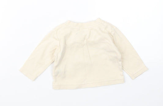 Earlydays Boys Beige   Basic T-Shirt Size 0-3 Months
