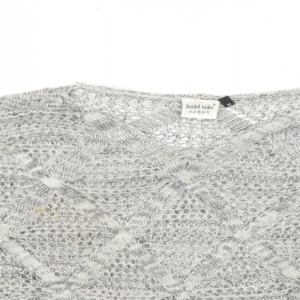 hold tide Womens Grey   Pullover Jumper Size M