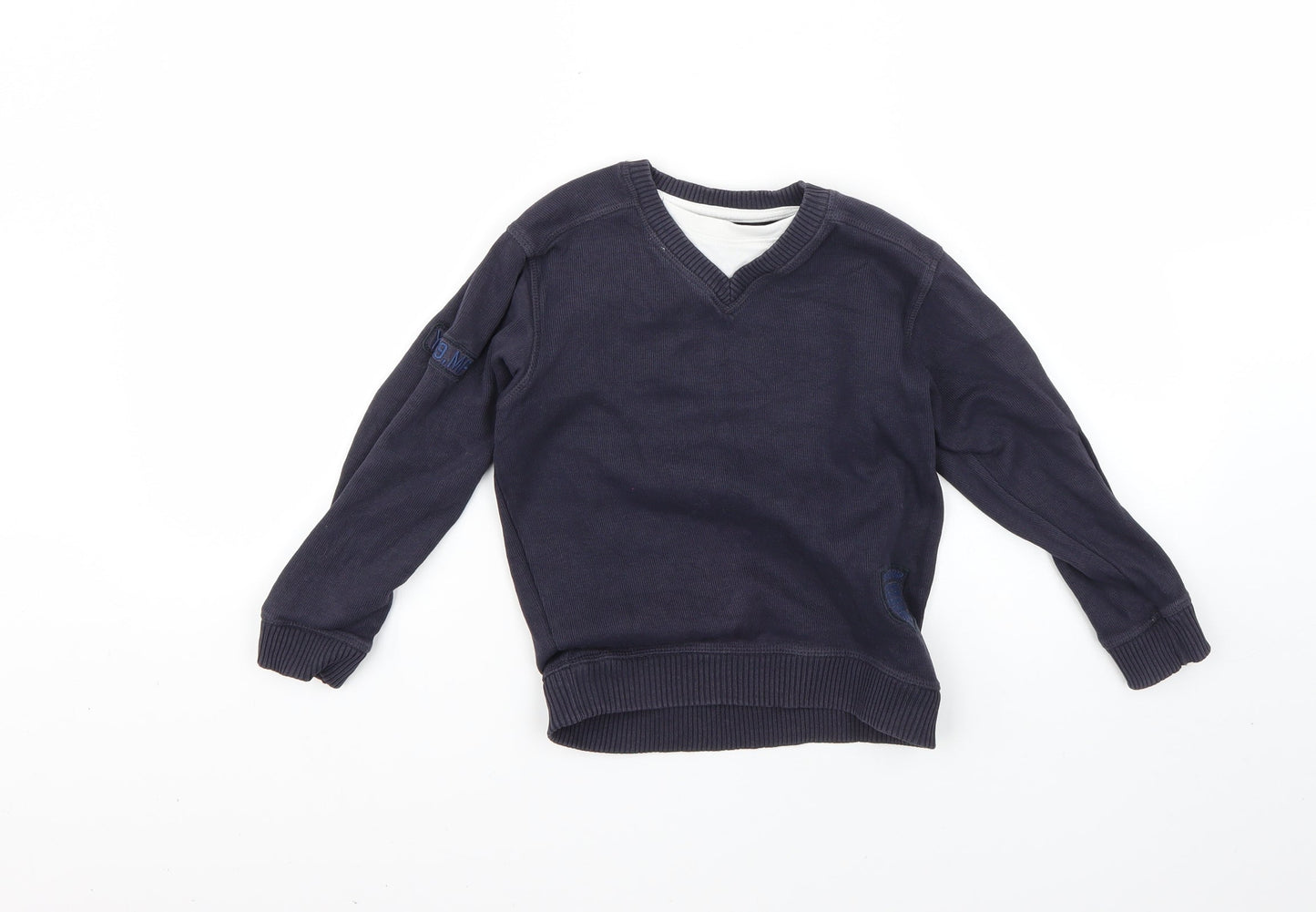 Matalan Boys Blue   Pullover Jumper Size 6-7 Years