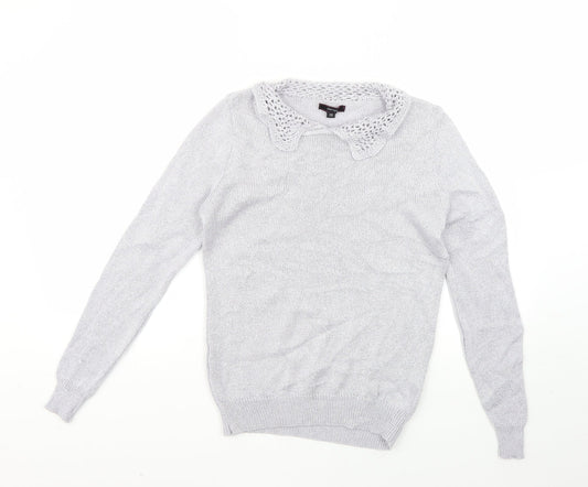 Therapy Womens Silver   Pullover Jumper Size 10