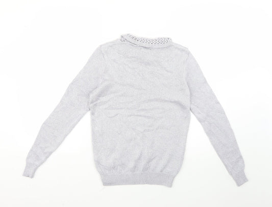 Therapy Womens Silver   Pullover Jumper Size 10