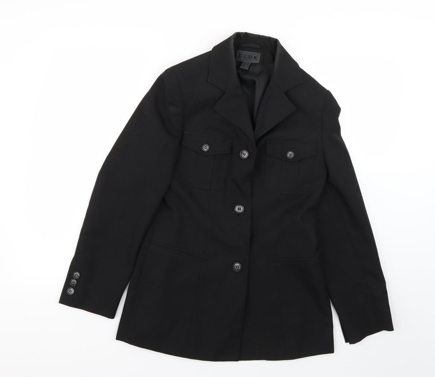 ccdk Womens Black   Jacket Blazer Size 8