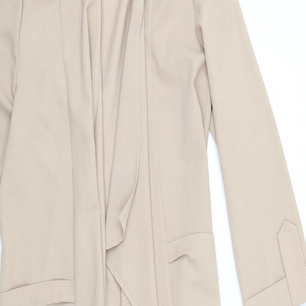 Atmosphere Womens Beige   Overcoat Coat Size 10