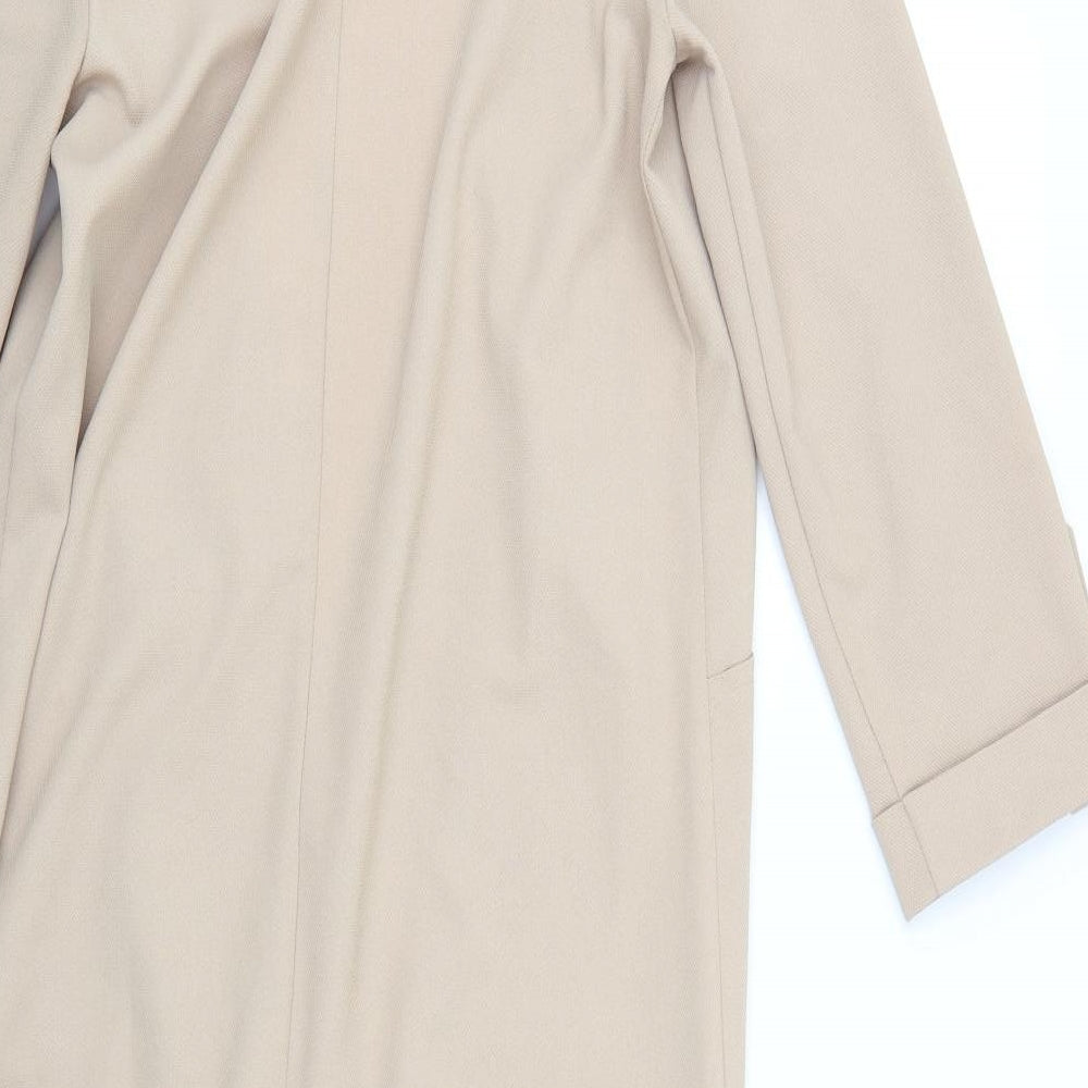 Atmosphere Womens Beige   Overcoat Coat Size 10
