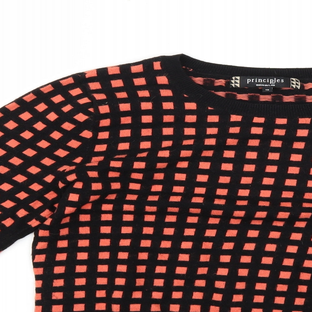 Debenhams Womens Multicoloured Geometric  Pullover Jumper Size 12
