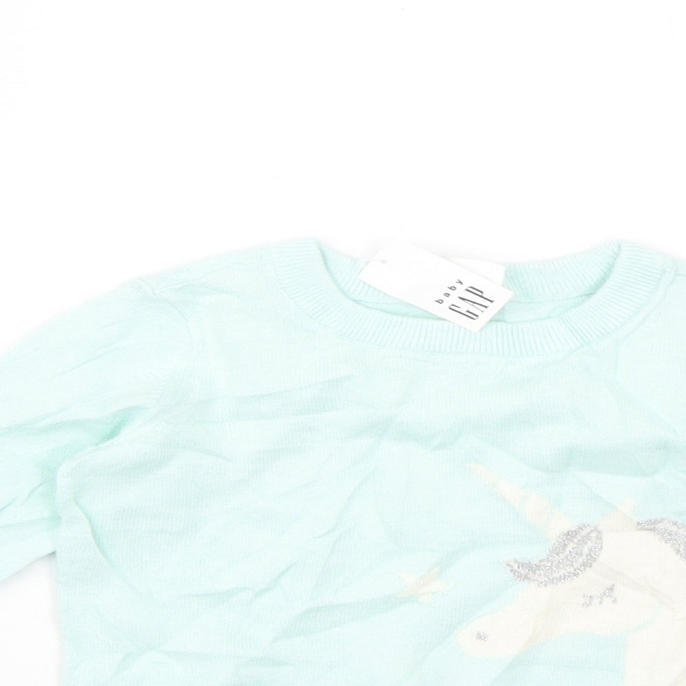 Gap Girls Grey   Pullover Jumper Size 2 Years
