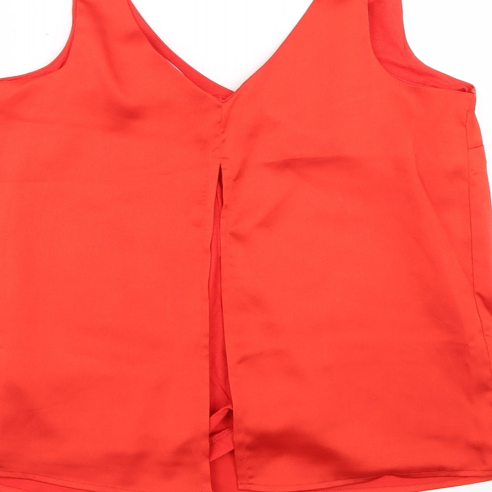 NEXT Womens Orange   Basic T-Shirt Size 10