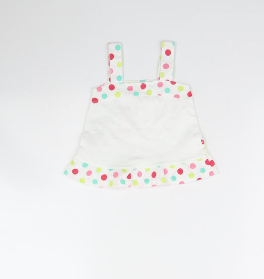 George Girls White   Basic Tank Size 0-3 Months