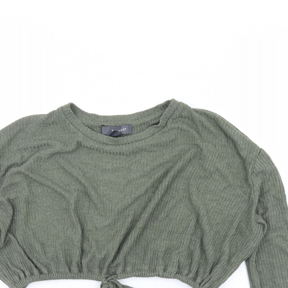 Primark Girls Green   Pullover Jumper Size XS