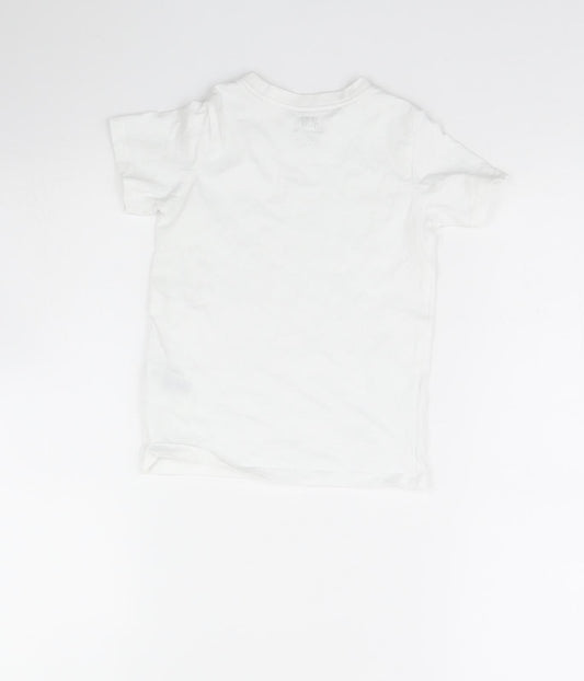 H&M Boys White   Basic T-Shirt Size 2 Years