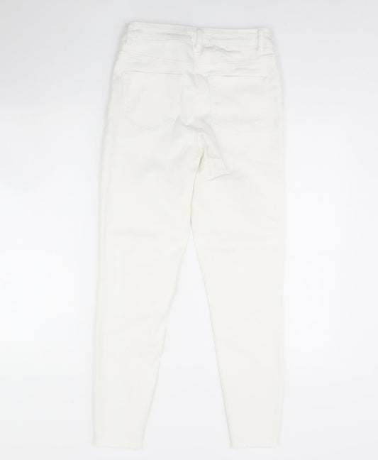 Papaya Womens White  Denim Skinny Jeans Size 10 L29 in