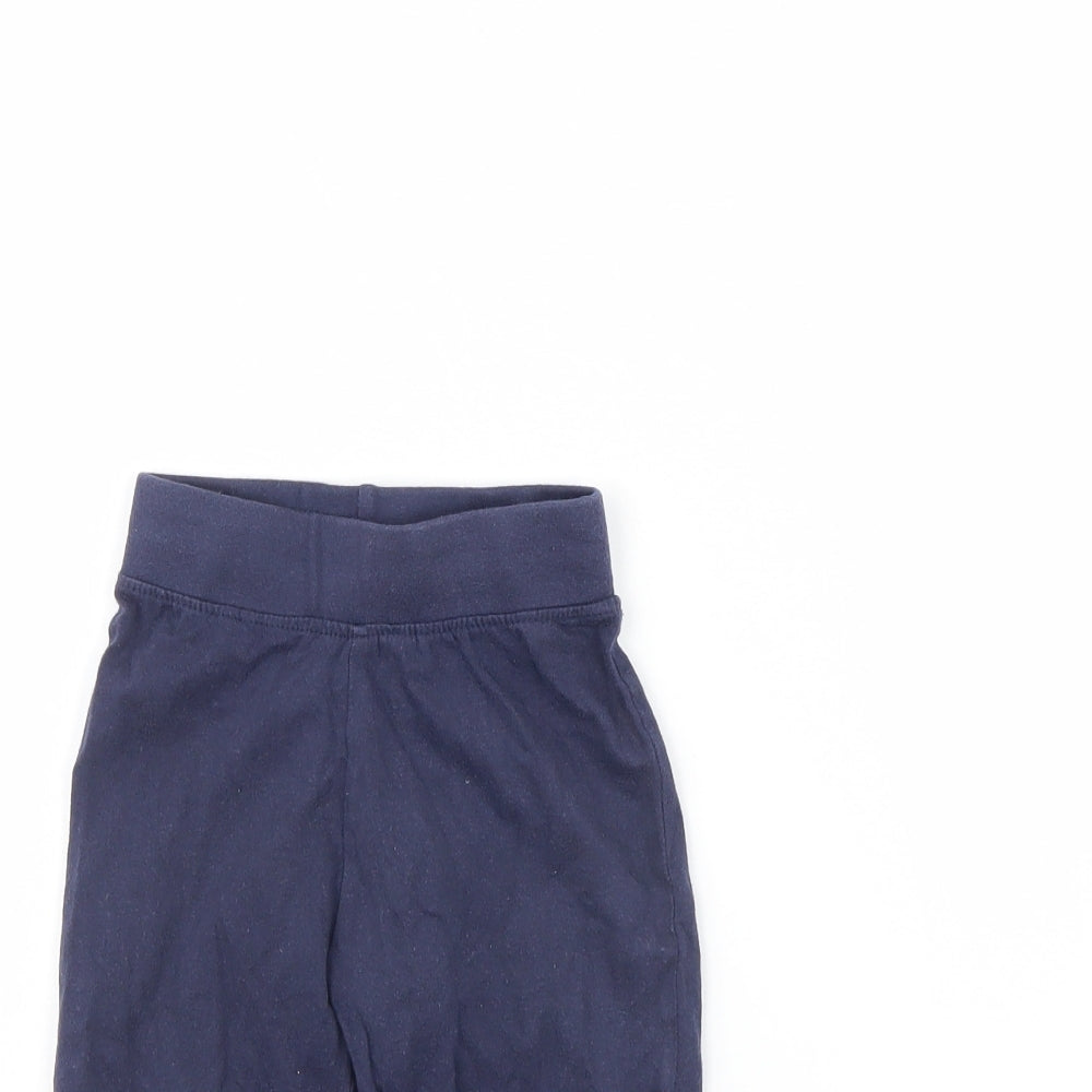 Crafted Baby Blue Solid  Cami Pyjama Pants Size 18-24 Months