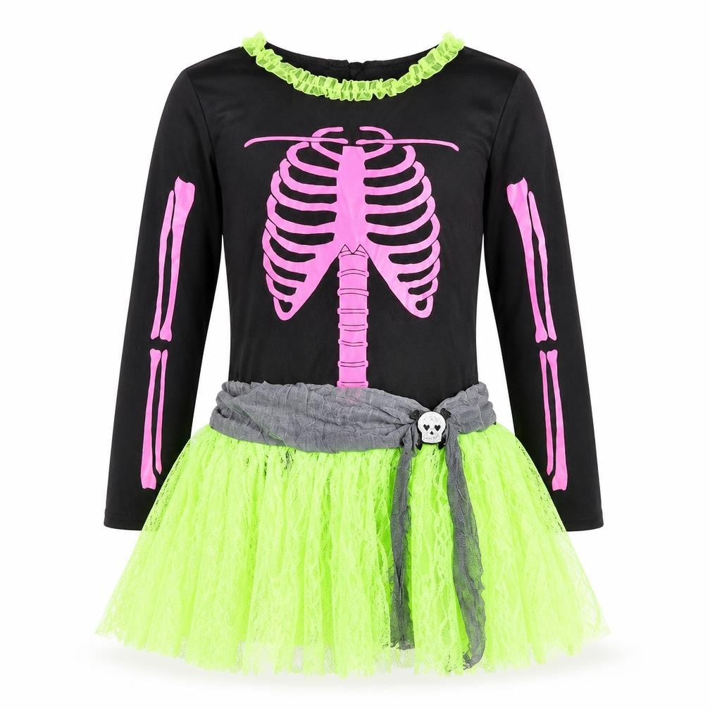 Preworn Girls Black   Fit & Flare  Size 8 Years  - Halloween