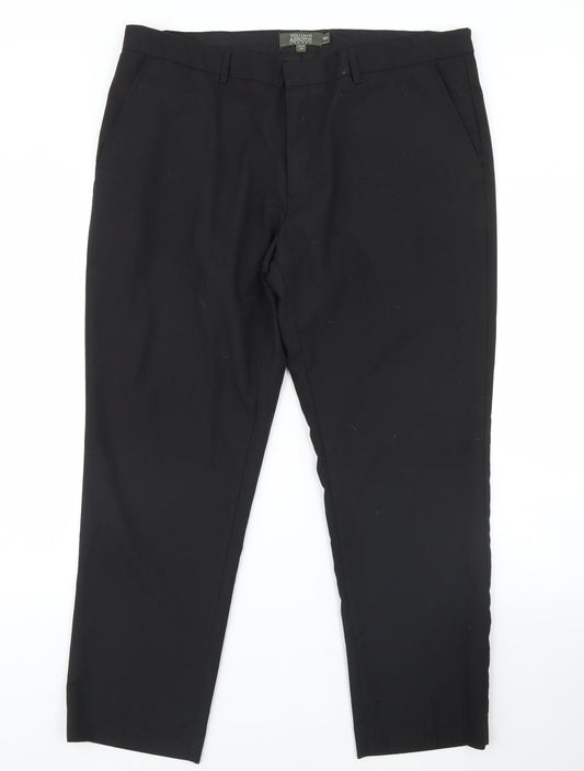 William & Brown Womens Black   Dress Pants Trousers Size 38 L30 in