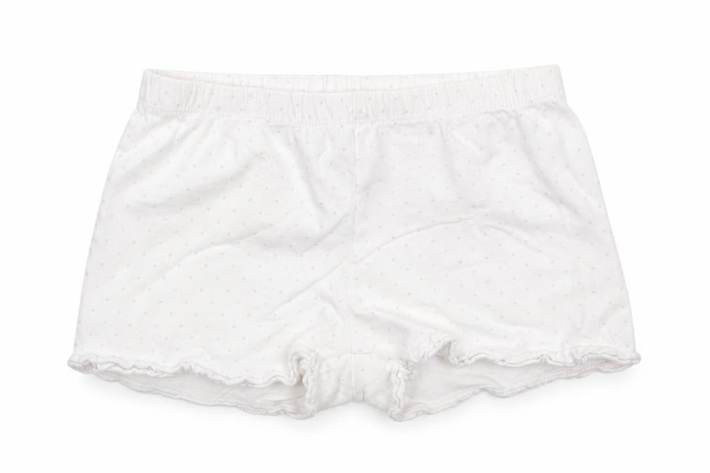 H&M Girls White Polka Dot  Sweat Shorts Size 4-5 Years
