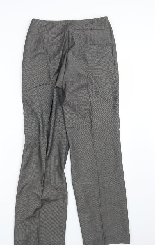M&S Womens Grey   Dress Pants Trousers Size 8 L29 in