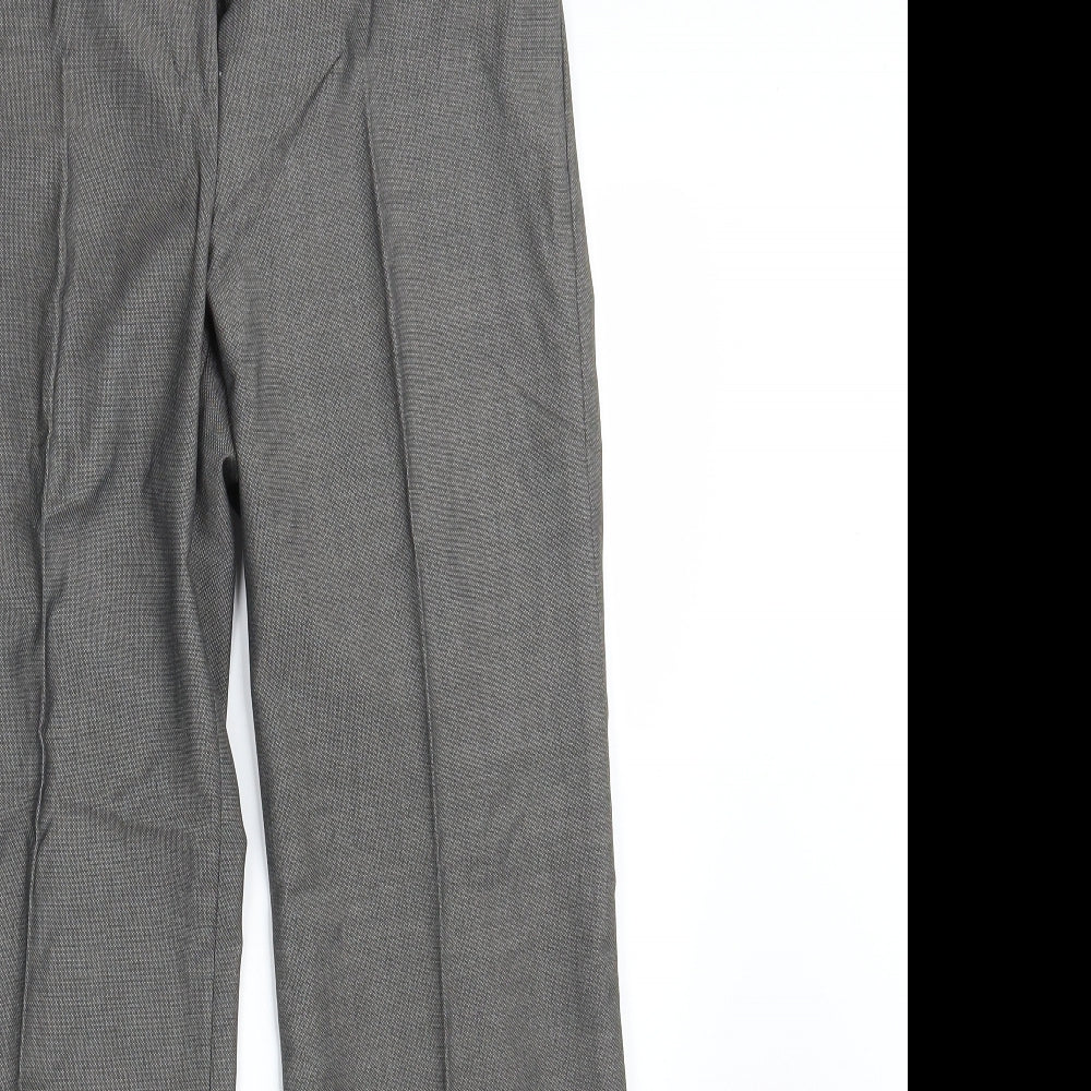 M&S Womens Grey   Dress Pants Trousers Size 8 L29 in