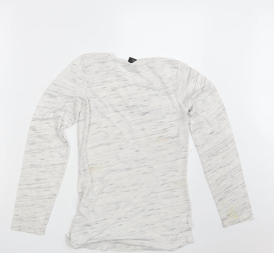 Primark Girls White Spotted  Pullover Sweatshirt Size 12-13 Years  - Unicorn