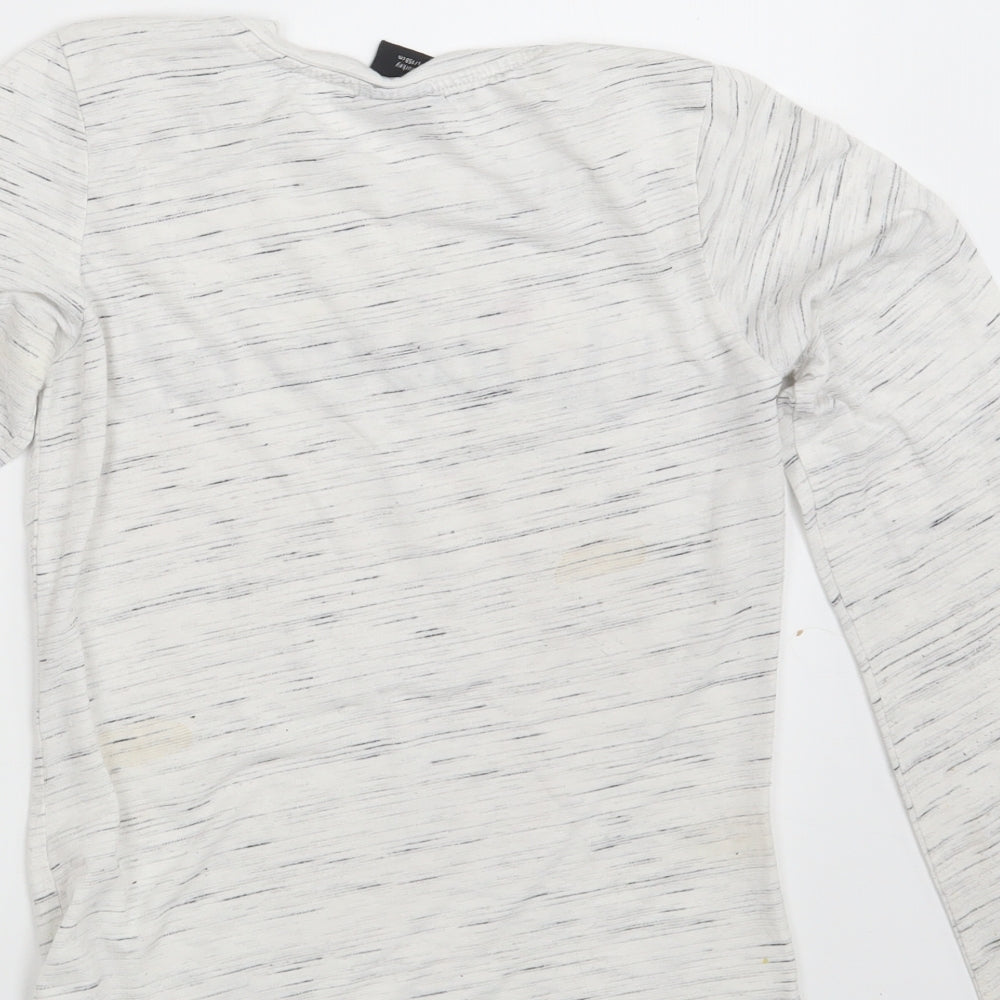 Primark Girls White Spotted  Pullover Sweatshirt Size 12-13 Years  - Unicorn