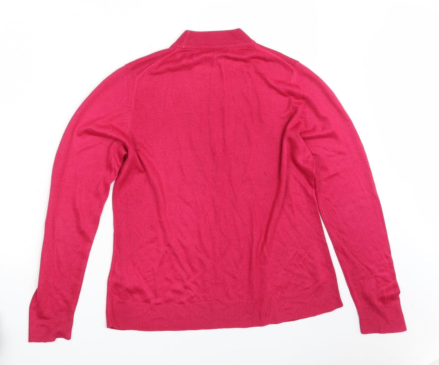 M&S Womens Pink  Knit Pullover Sweatshirt Size 14